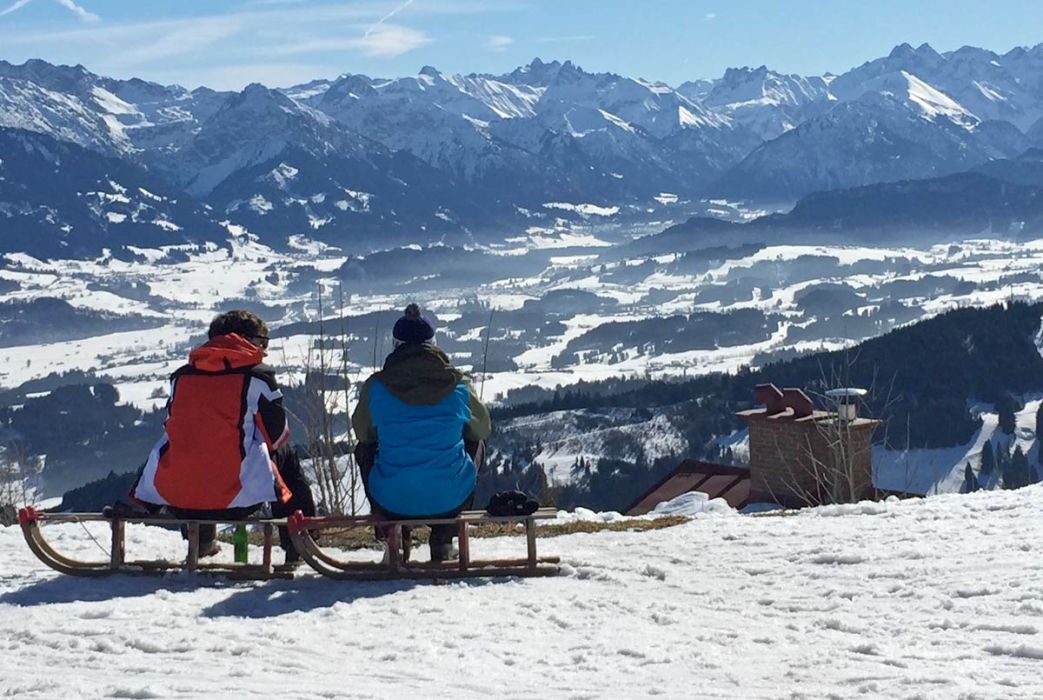 Rodeln mit Ausblick